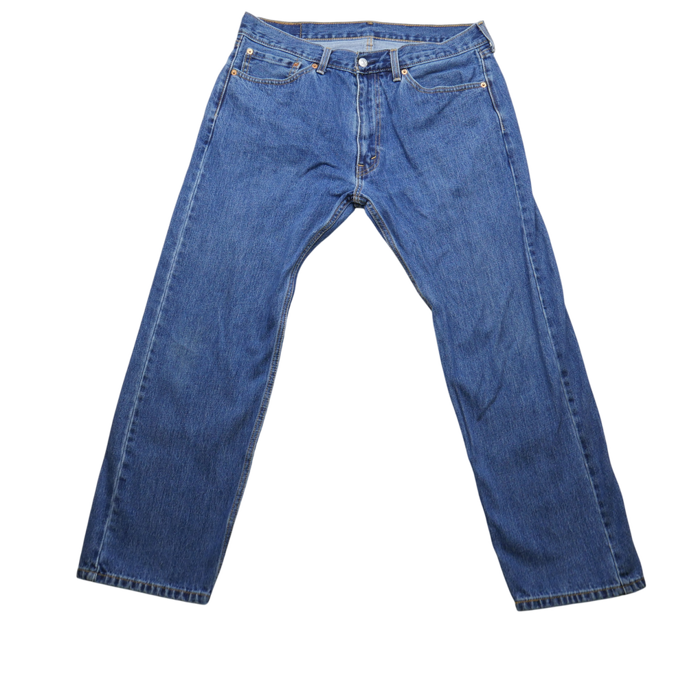 Levi's 505 Jeans Mens 36x29 Blue Denim Straight Zip Fly Levi Strauss W36 L30